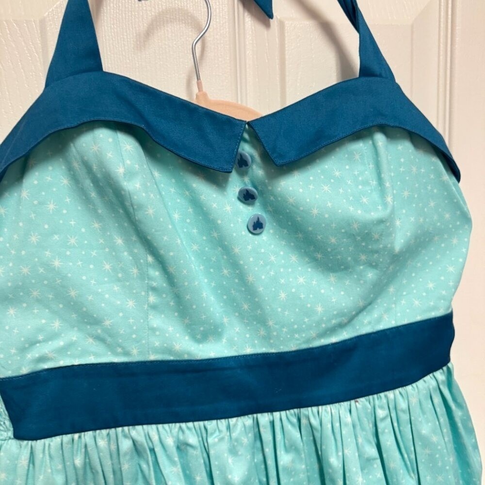 Disney Parks Dress Medium Retro Halter Magic Kingdom Dapper Day - Picture 6 of 10